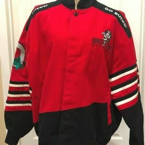 An Ohio State authenic bomber jacket
